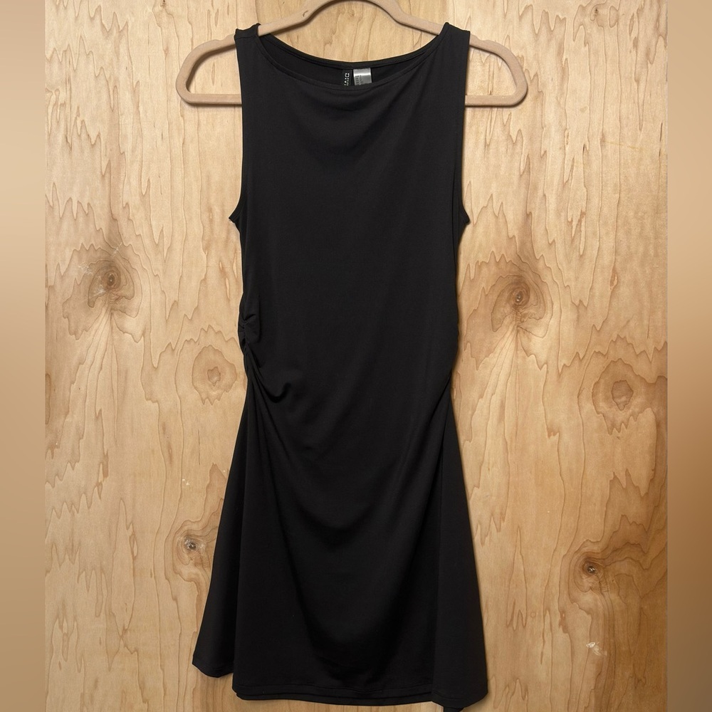 Divided Black Mini Dress